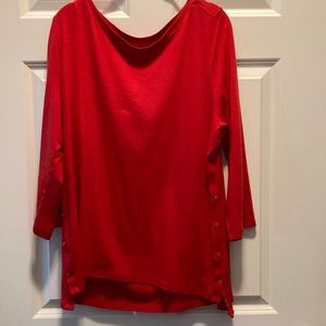 Talbots red weekend tee.